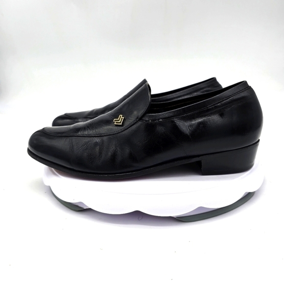 The Florsheim Shoe Men\'s 7.5 D Black Leather Loafers Slip-On Designer Collection main image 7